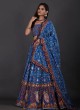 Blue Patola Print Lehenga Choli